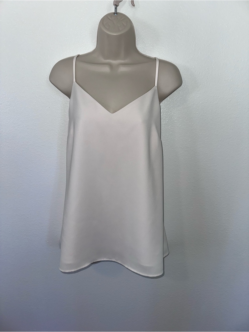 Banana Republic Cream Satin V-Neck Cami